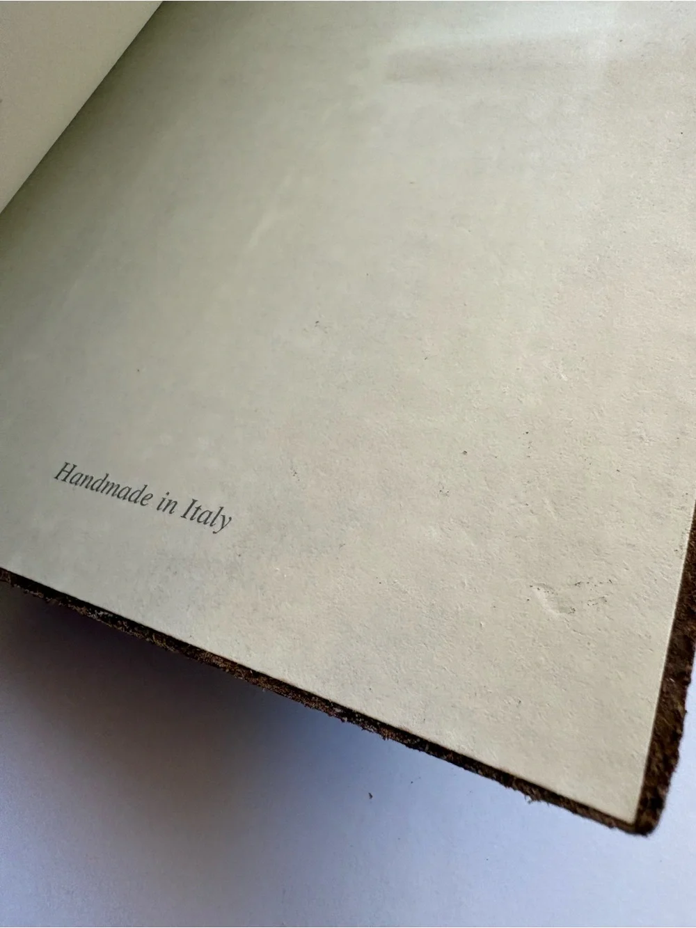 Brown Textured Wrap Journal with Leather Tag and bound - Unbranded